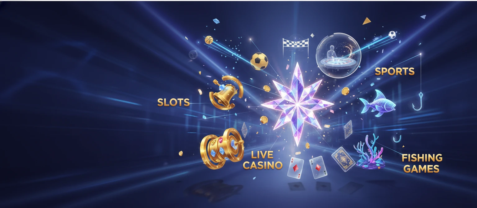 Diverse game library overview